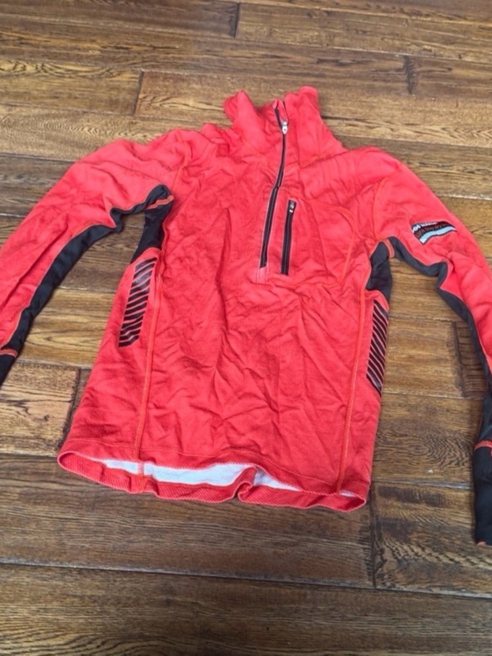 Helly Hansen Red Half-Zip Jacket with Black Trim